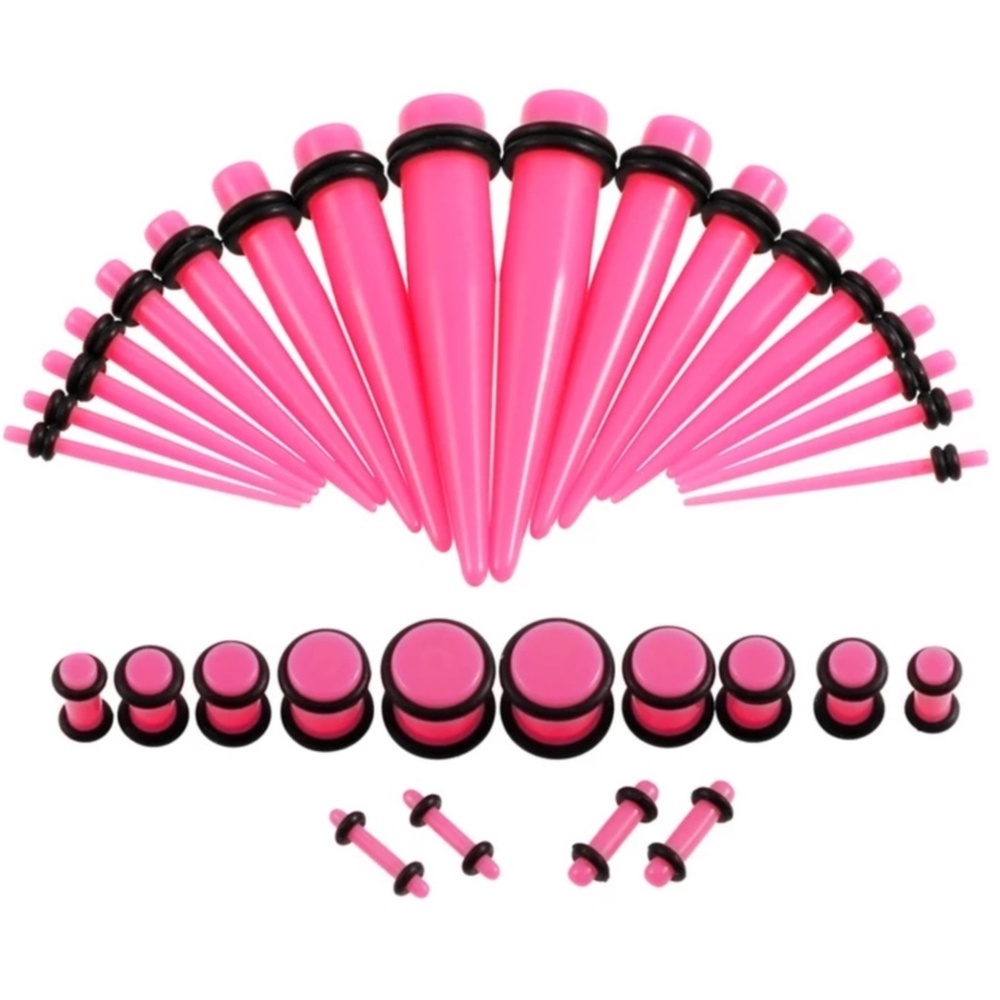 Acrylic Ear Gauge Taper and Plug Stretching Kit. Size 14G-00G.NWT